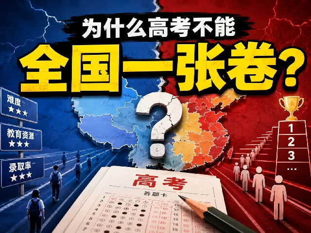 为什么高考不能全国一张卷？