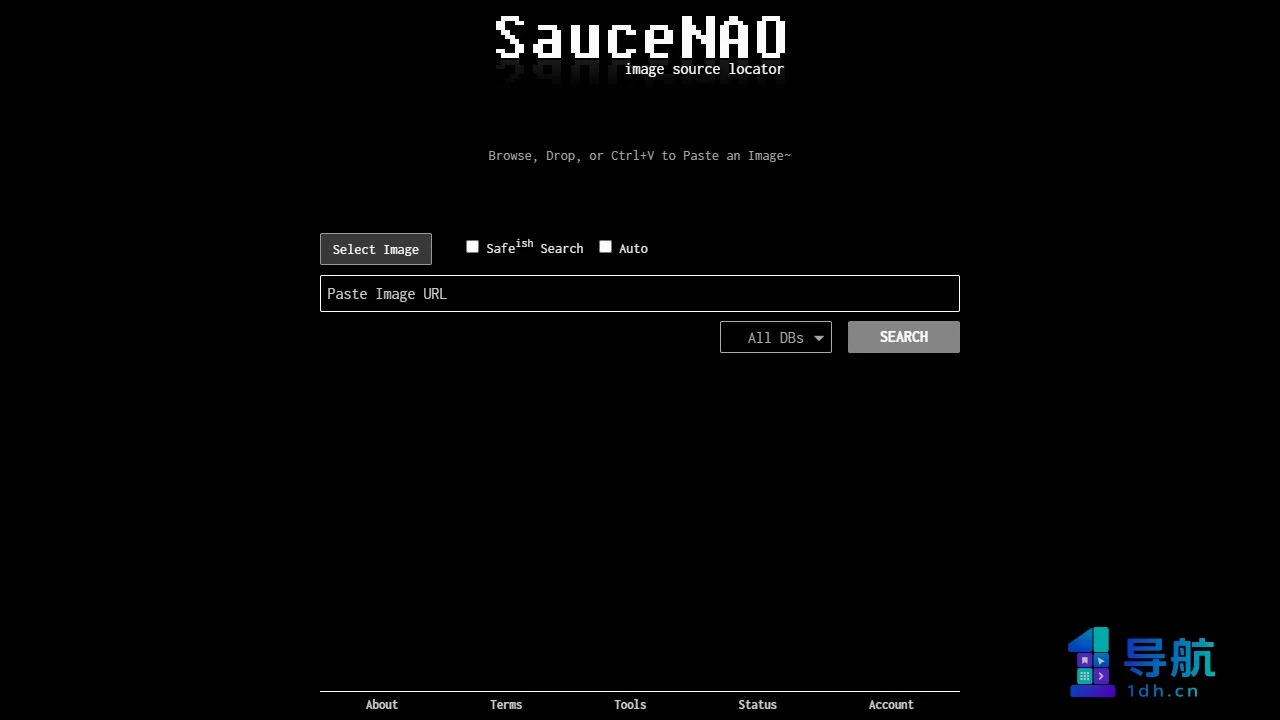 SauceNAO 反向图像搜索页面截图