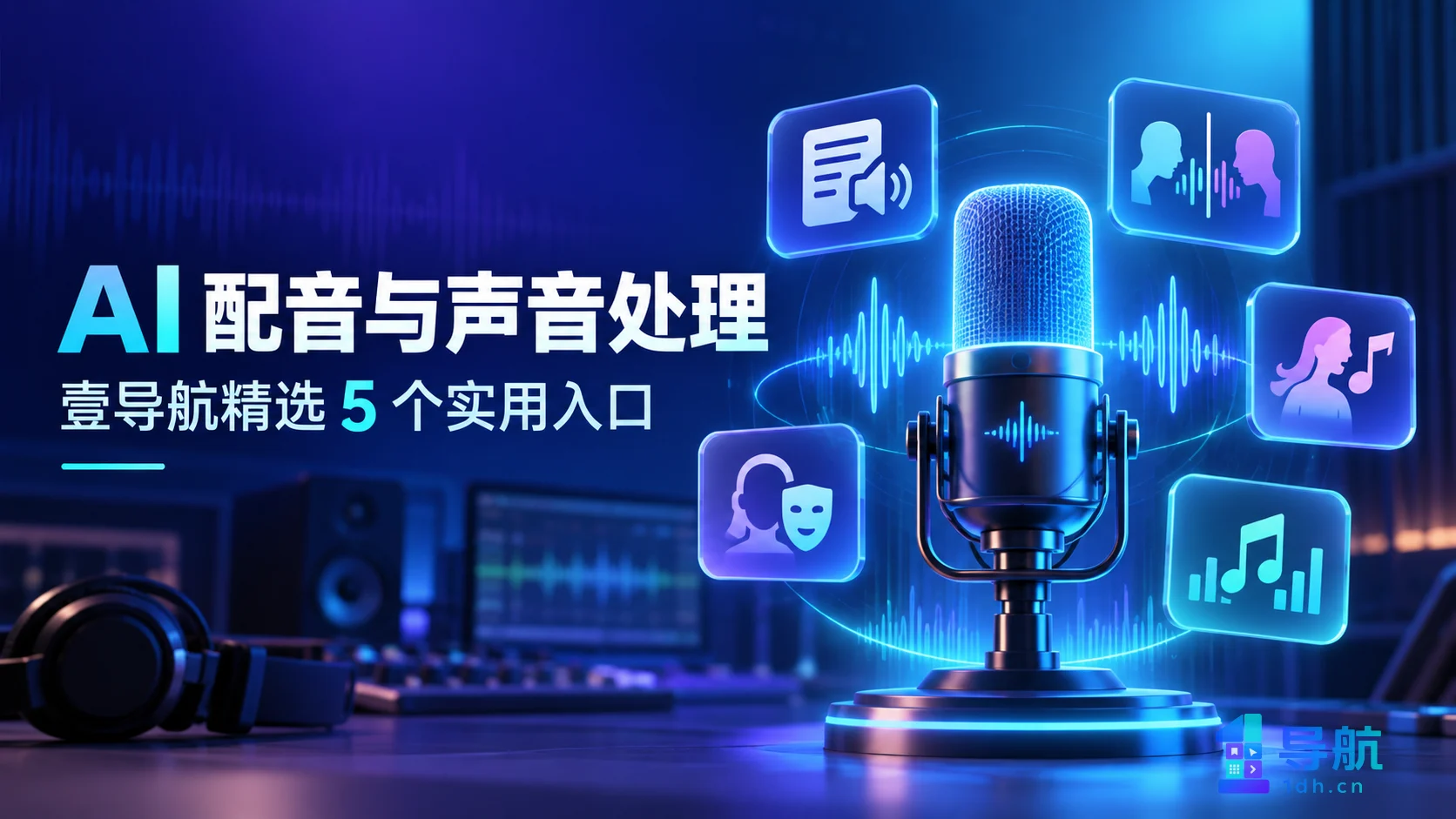 配音、变声还是人声分离：壹导航精选 5 个声音处理入口