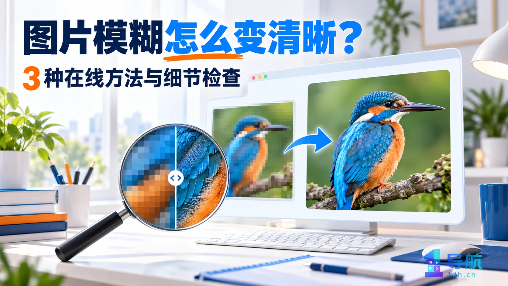 图片模糊怎么变清晰？3种在线方法与细节检查