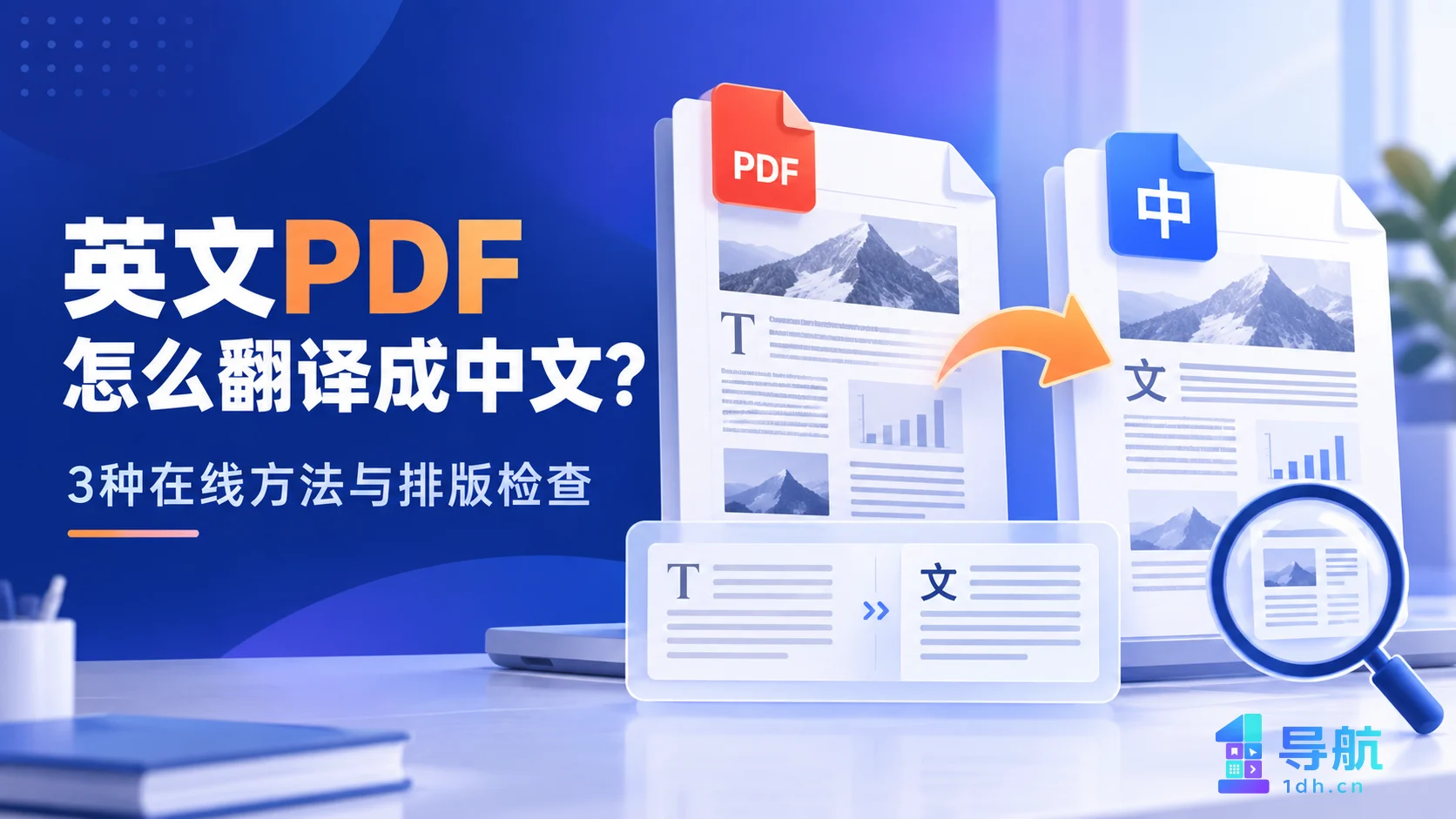 英文PDF怎么翻译成中文？3种在线方法与排版检查