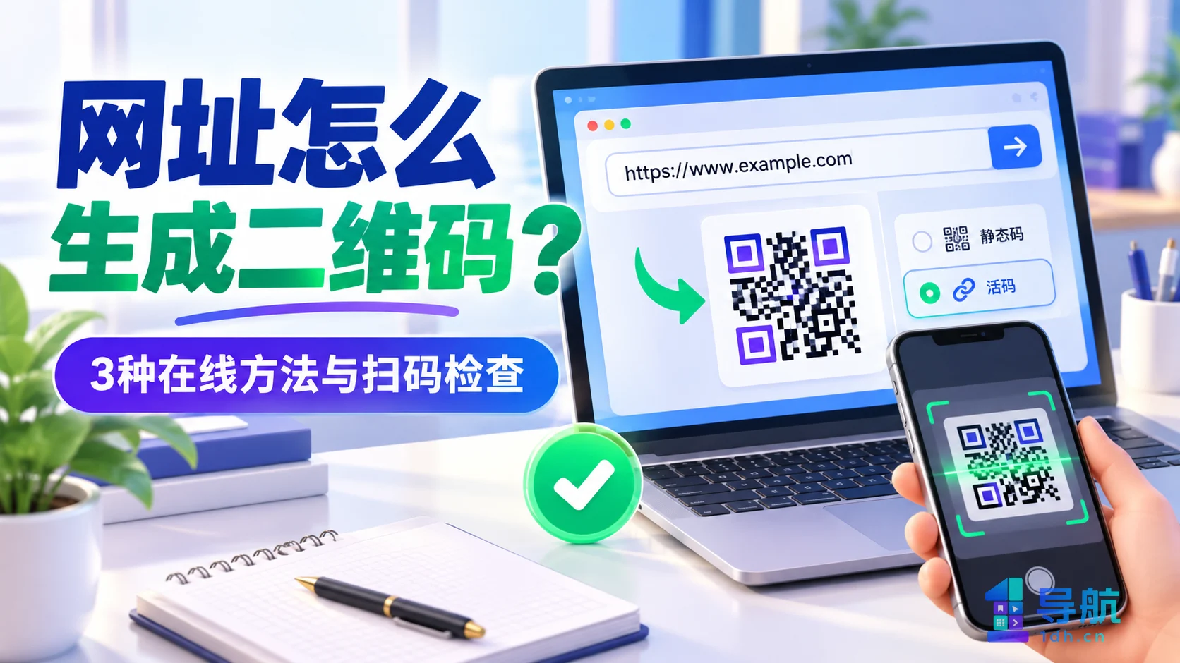 网址怎么生成二维码？3种在线方法与扫码检查
